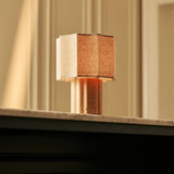 Eloïsa Light Brown Rechargeable Table Lamp | Linen Blend, Modular & Dimmable