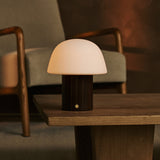 Etienne Dunkelbraun Wiederaufladbare Tischlampe 