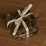 Fi Coasters Set Square Marble Emperador Dark