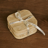Fi Coasters Set Square Travertine Travertino Classico