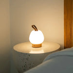 Cooper Light Brown Wooden Rechargeable Table Lamp – Cordless, Dimmable & Stylish Tavellio