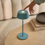 Hugo Amsterdams Blue Rechargeable Iron Table Lamp - Dimmable, Stylish & Cordless Tavellio