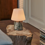 Hooch Green – Ice Green Marble Rechargeable Table Lamp | Versatile, 3 Light Modes & Modular Lampshade