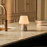 Hooch Green – Ice Green Marble Rechargeable Table Lamp | Versatile, 3 Light Modes & Modular Lampshade