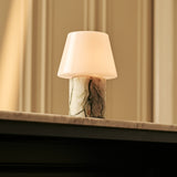 Hooch Green – Ice Green Marble Rechargeable Table Lamp | Versatile, 3 Light Modes & Modular Lampshade