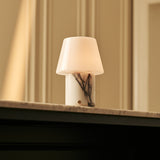 Hooch White – Lilac Marble Rechargeable Table Lamp | Versatile, 3 Light Modes & Modular Lampshade
