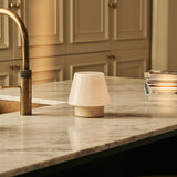 Hooch Small Beige – Travertino Classico Travertine Rechargeable Table Lamp | Versatile, 3 Light Modes & Modular Lampshade (kopie)
