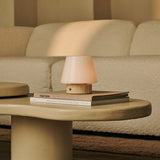 Hooch Small Beige – Travertin Wiederaufladbare Tischlampe 
