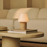 Hooch Beige – Travertin Wiederaufladbare Tischlampe