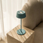 Hugo Amsterdams Blue Rechargeable Iron Table Lamp - Dimmable, Stylish & Cordless Tavellio