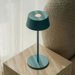 Hugo Amsterdams Blue Rechargeable Iron Table Lamp - Dimmable, Stylish & Cordless Tavellio