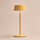 Hugo Amber Yellow Rechargeable Iron Table Lamp - Dimmable, Stylish & Cordless Tavellio