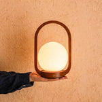 Skye Chestnut Brown Wooden Cordless Lamp | Rechargeable & Dimmable Tavellio