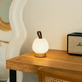 Cooper Light Brown Wooden Rechargeable Table Lamp – Cordless, Dimmable & Stylish Tavellio