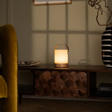 Avery Light Brown Rechargeable Wooden Table Lamp – Cordless, Dimmable & USB-C Tavellio