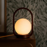 Skye Chestnut Brown Wooden Cordless Lamp | Rechargeable & Dimmable Tavellio