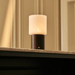 Ingmar Dark Brown Rechargeable Table Lamp | Cordless, 3 Light Colors & Dimmable