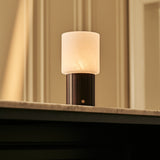 Ingmar Dark Brown Rechargeable Table Lamp | Cordless, 3 Light Colors & Dimmable