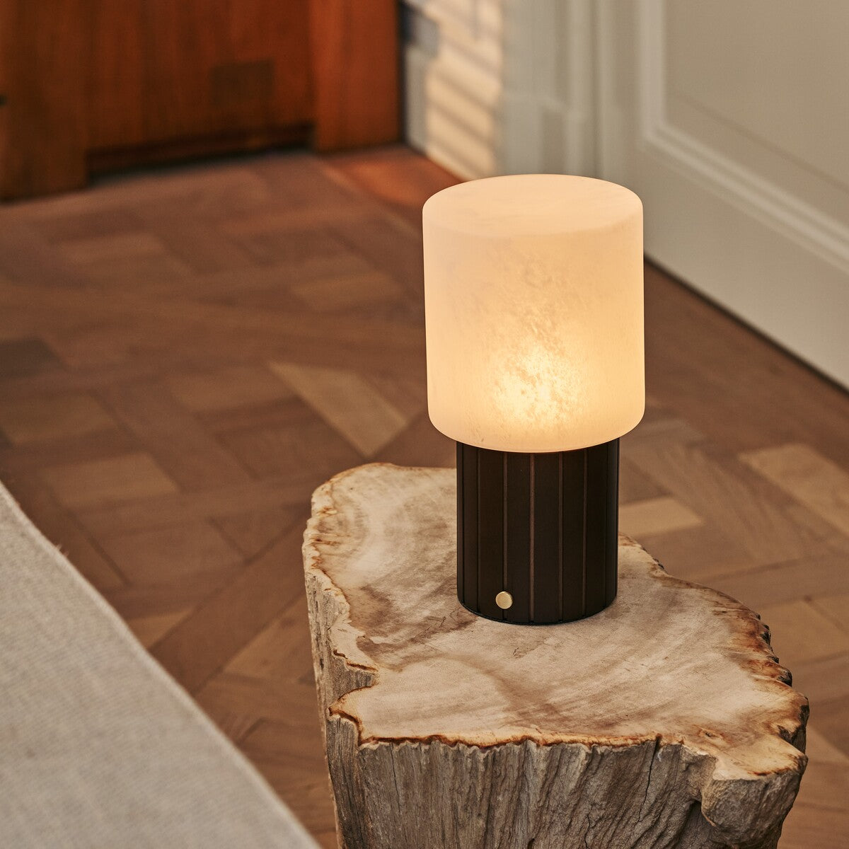 Ingmar Dark Brown Rechargeable Table Lamp | Cordless, 3 Light Colors & Dimmable