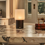 Ingmar Dark Brown Rechargeable Table Lamp | Cordless, 3 Light Colors & Dimmable