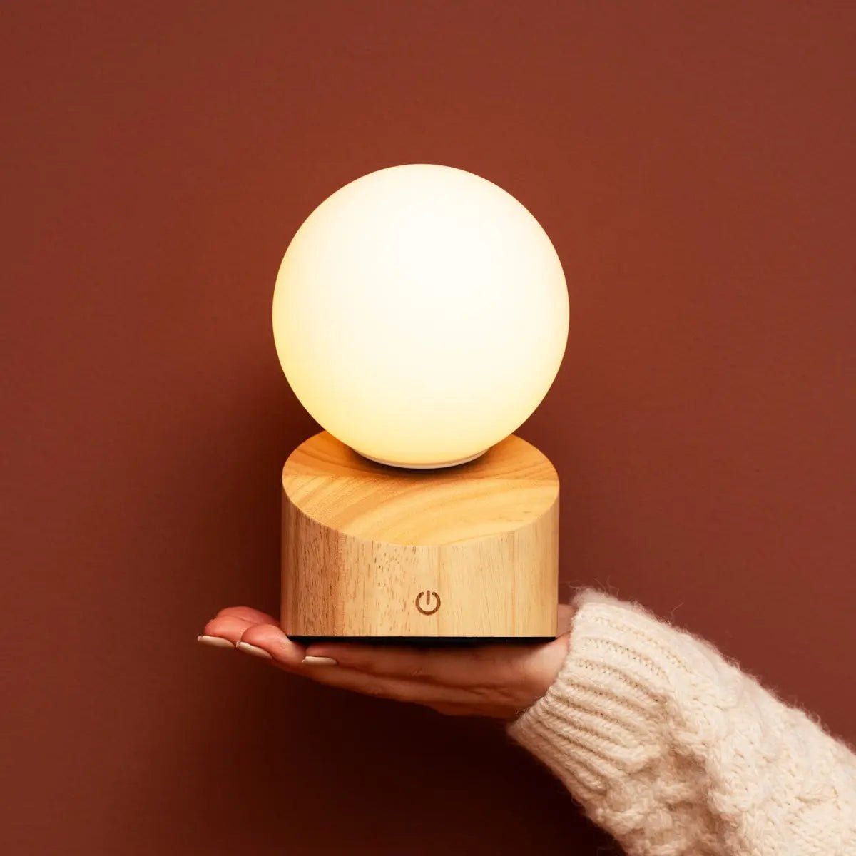 Morris Light Brown Stylish Rechargeable Lamp – Cordless, Dimmable, Eco-Friendly Design Tavellio