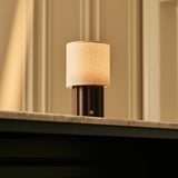 Jacqueline Dark Brown Rechargeable Table Lamp | 3 Light Modes, Dimmable & Modular Shade