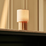  Jacqueline Light Brown Rechargeable Table Lamp | 3 Light Modes, Dimmable & Modular Shade