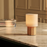  Jacqueline Light Brown Rechargeable Table Lamp | 3 Light Modes, Dimmable & Modular Shade
