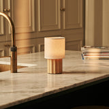  Jacqueline Light Brown Rechargeable Table Lamp | 3 Light Modes, Dimmable & Modular Shade