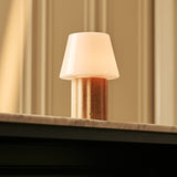 Javi Light Brown Rechargeable Table Lamp | Versatile, Wood & Up to 100 Hours of Light