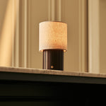 Jolene Dark Brown Rechargeable Table Lamp | Cordless, Stylish & 3 Light Modes