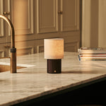 Jolene Dark Brown Rechargeable Table Lamp | Cordless, Stylish & 3 Light Modes