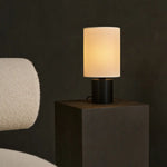 Kiko Black Table Lamp – Cozy Black & Beige Desk Lamp with E27 Fitting Tavellio