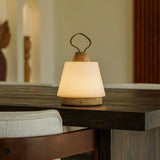Liv Light Brown Rechargeable Lamp – Leather Strap, Dimmable, Cordless - Tavellio