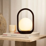 Skye Dark Brown Wooden Cordless Lamp | Rechargeable & Dimmable Design Tavellio