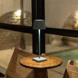 William Amsterdams Blue Rechargeable Iron Table Lamp – Dimmable, 120-Hour Battery, USB-C Tavellio