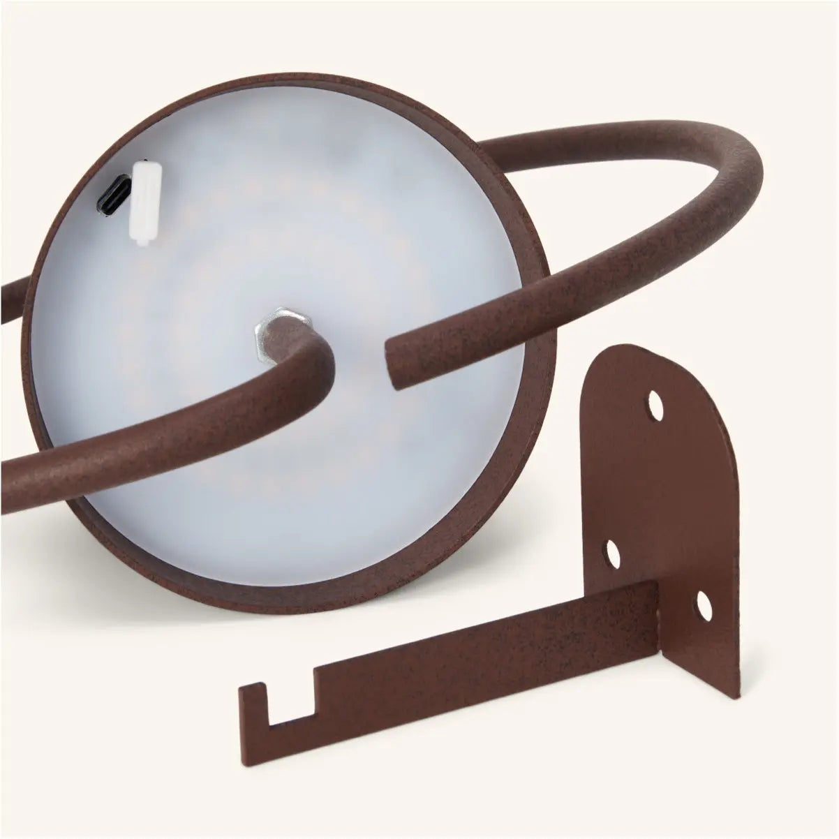 Cielo Dark Brown Rechargeable Metal Wall Lamp – Cordless, Dimmable, and Stylish Tavellio