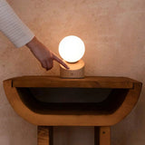 Morris Light Brown Stylish Rechargeable Lamp – Cordless, Dimmable, Eco-Friendly Design Tavellio