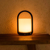 George Dark Brown Wooden Lamp – Rechargeable, Dimmable & Portable Tavellio