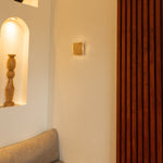 Lane Light Brown Cordless Wall Light – Rechargeable, Dimmable, Natural Wood Lamp - Tavellio