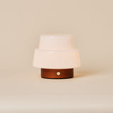 Lekeisha Petit Châtaigne Lampe de Table Sans Fil Rechargeable en Bois