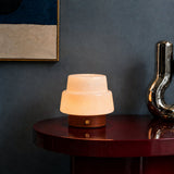 Lekeisha Petit Châtaigne Lampe de Table Sans Fil Rechargeable en Bois