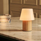  Lex Light Brown Rechargeable Table Lamp | Stylish, Cordless & 3 Light Modes