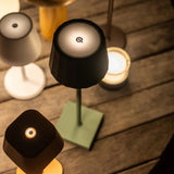 William Sage Green Rechargeable Table Lamp – USB-C, Dimmable, 120-Hour Battery Tavellio