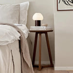 Fynn Dark Brown Wooden Lamp – Rechargeable & Dimmable Light Tavellio