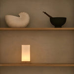 Zayn Light Brown Wooden Rechargeable Lamp l Dimmable & Cordless & Good Battery Tavellio