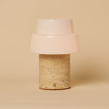 Pissarro Beige – Travertin Wiederaufladbare Tischlampe 