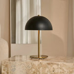 Lola Gold & Black Table Lamp – Elegant Metal Design with On/Off Switch Tavellio
