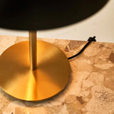 Lola Gold & Black Table Lamp – Elegant Metal Design with On/Off Switch Tavellio