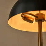 Lola Gold & Black Table Lamp – Elegant Metal Design with On/Off Switch Tavellio
